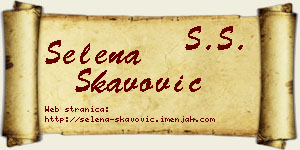 Selena Škavović vizit kartica